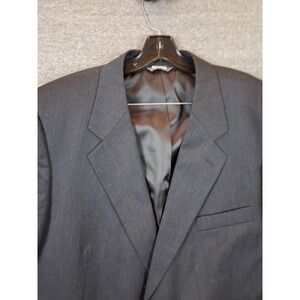 Botany 500 Mens Jacket 46 Short Charcoal Black Blazer Suit Jacket Sportcoat
